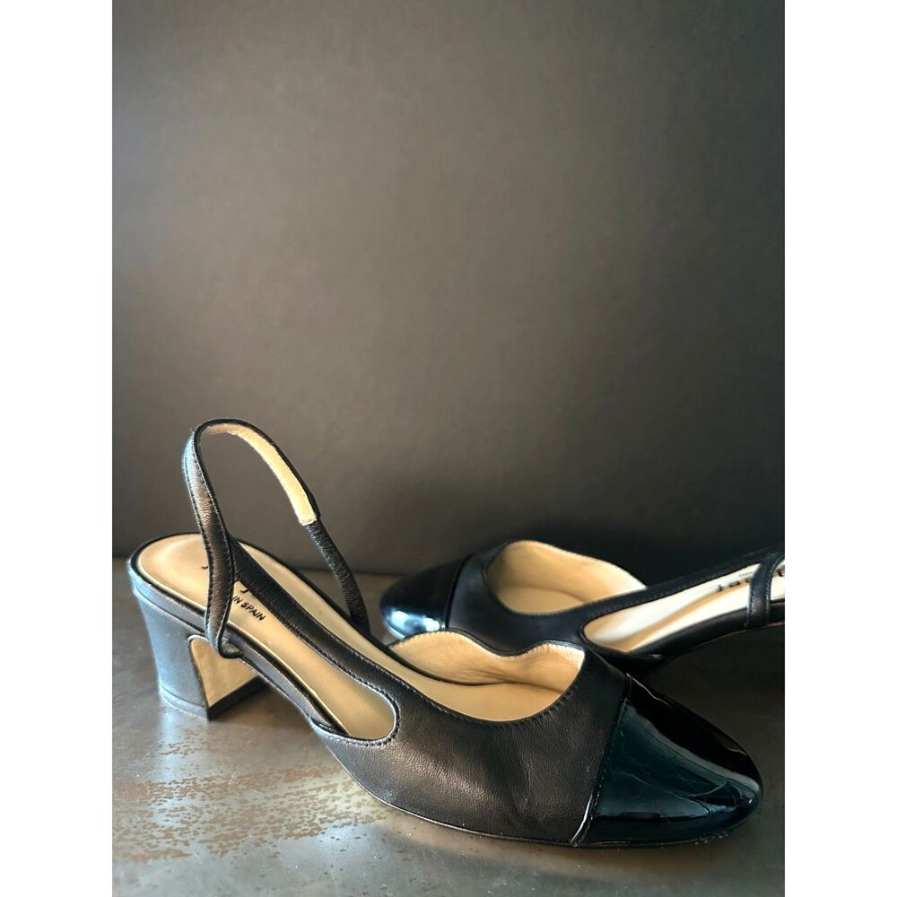 Jon Josef Pumps 5 Heels Career Minimalist Chic Mid Heel Elegant Formal Black